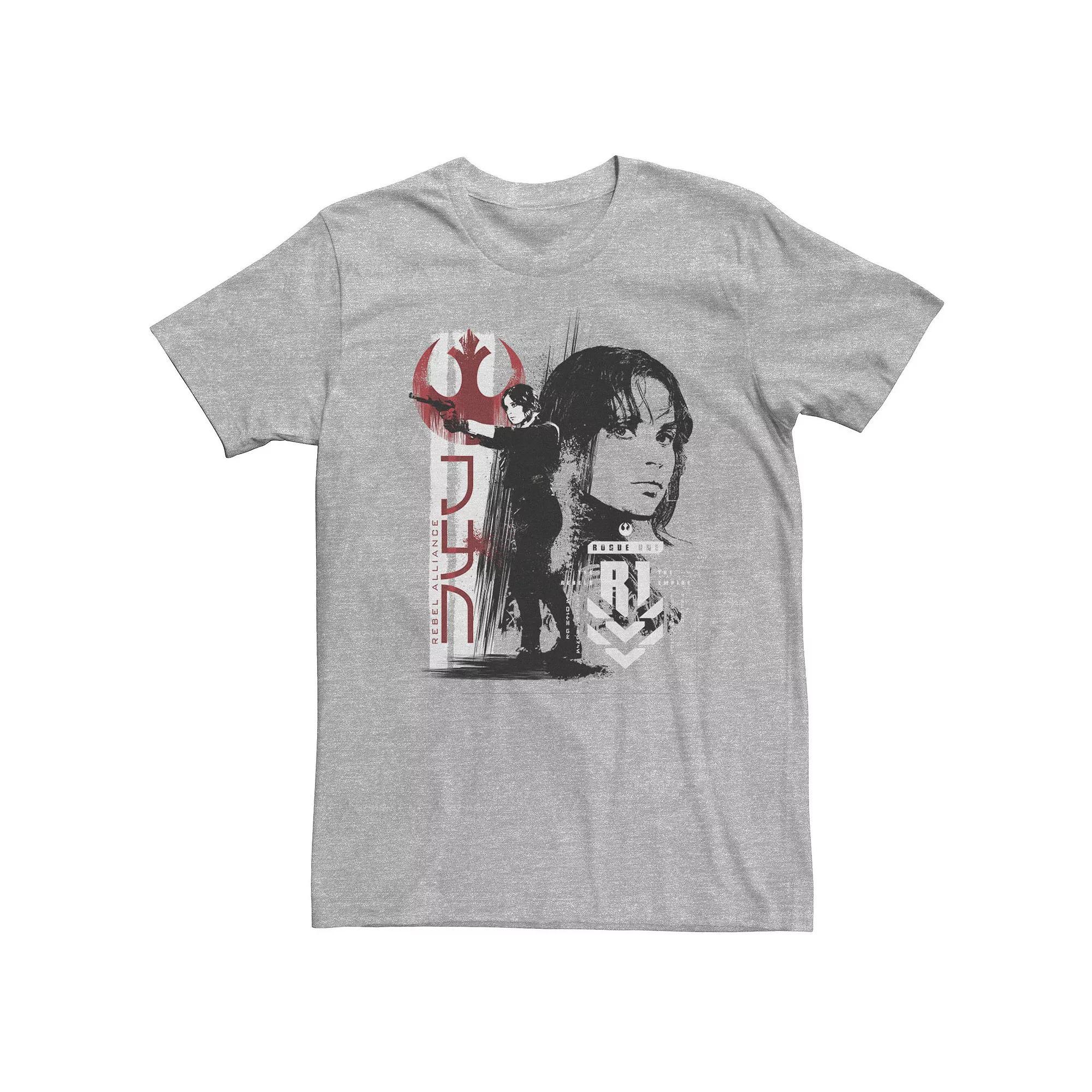 Big & Tall Star Wars Rogue One Jyn Grunge Profile Tee, Men's,  Product Image