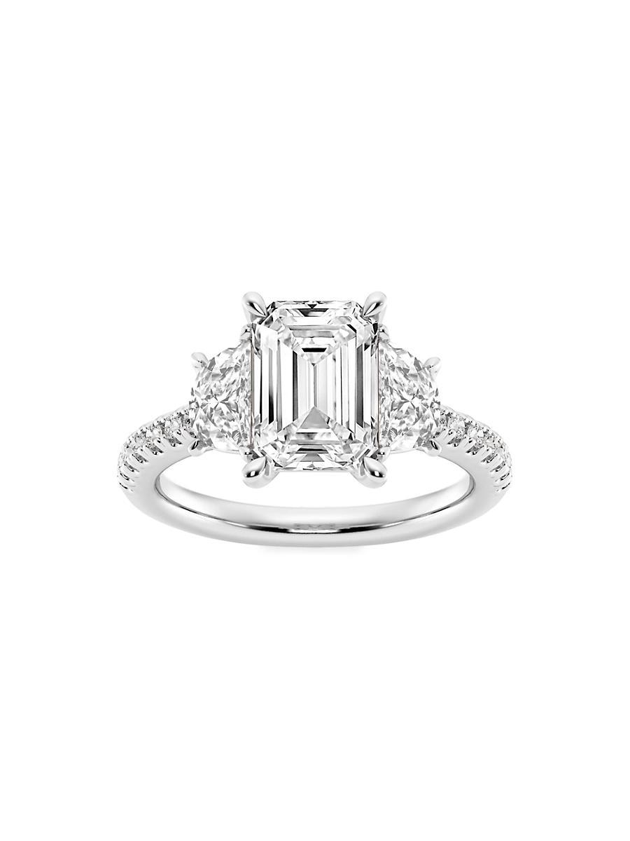 Womens Platinum & Emerald-Cut Lab-Grown Diamond Ring/2.75-7.00 TCW Product Image