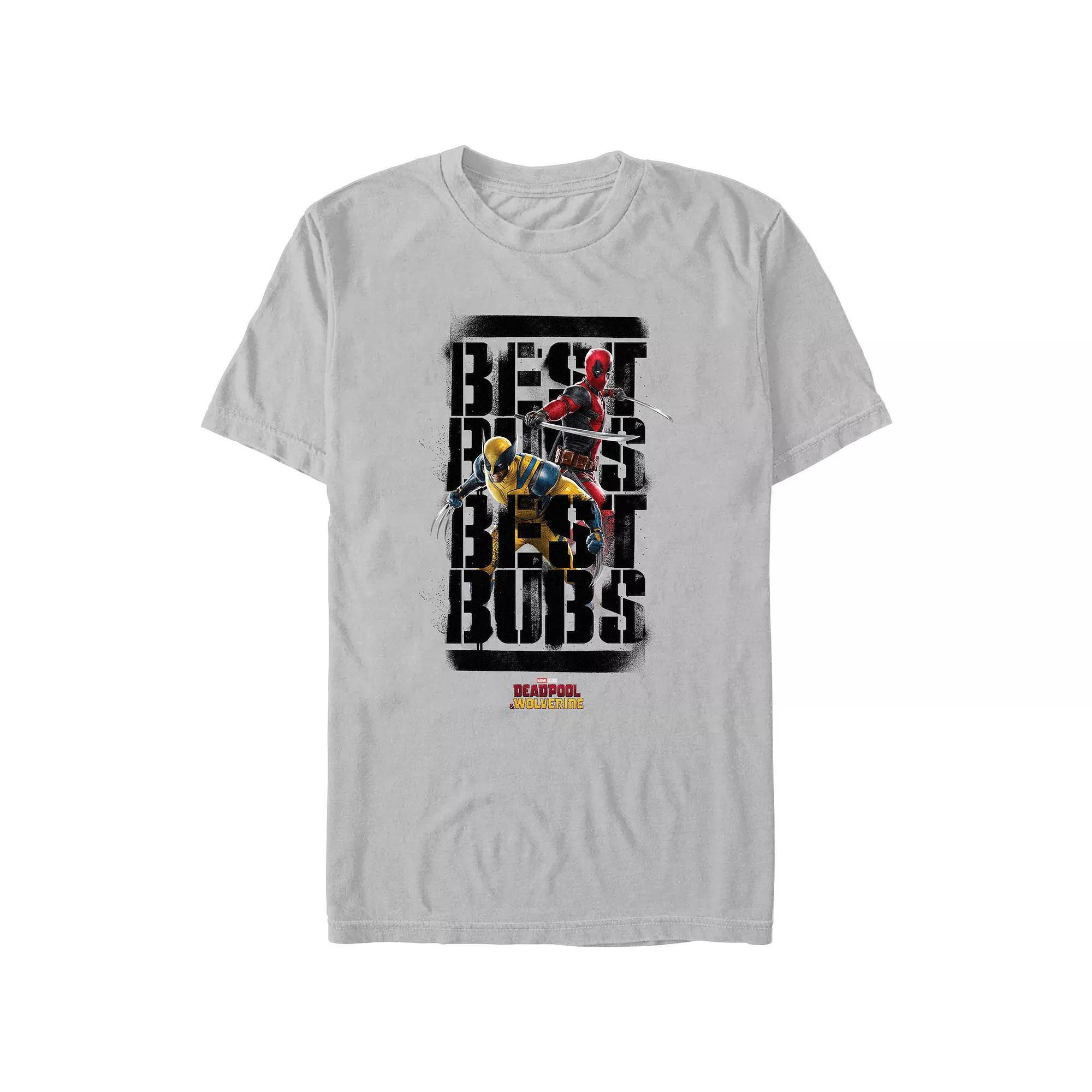 Men's Marvel Deadpool And Wolverine Best Bubs Poster Graphic Tee,  Product Image