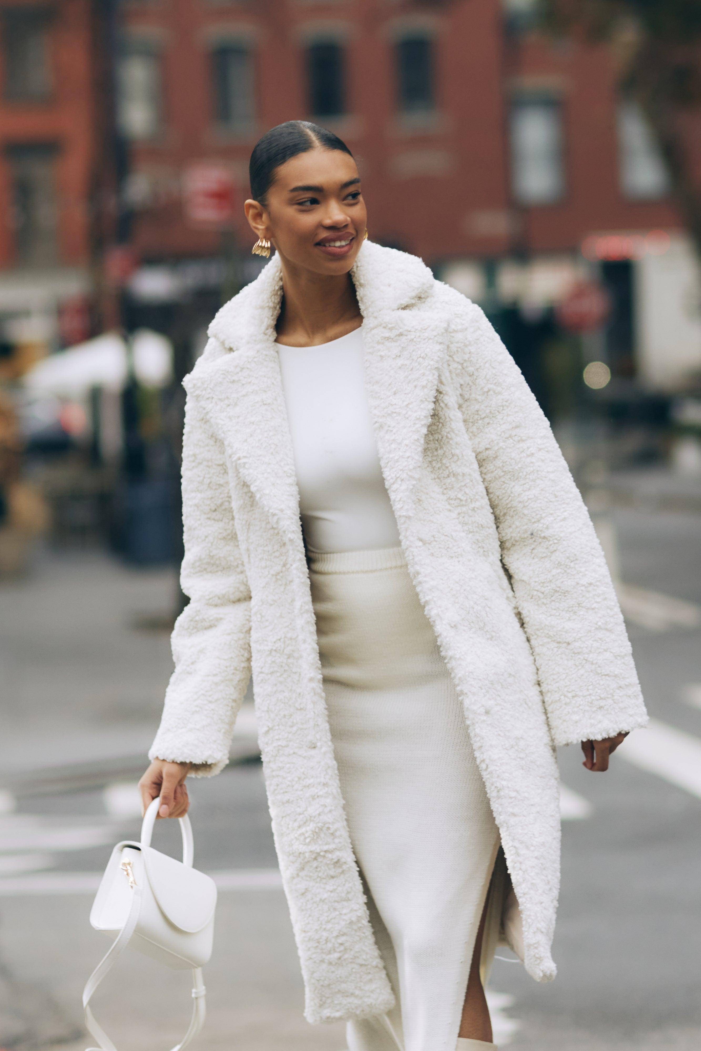 Izzy Boucle Coat - Cream Product Image