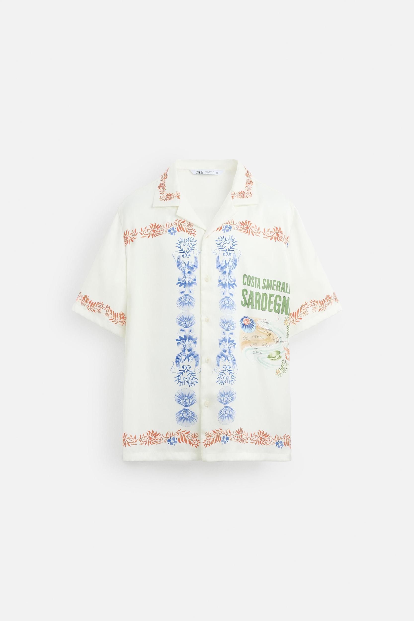 PRINTED SATIN SHIRT Product Image