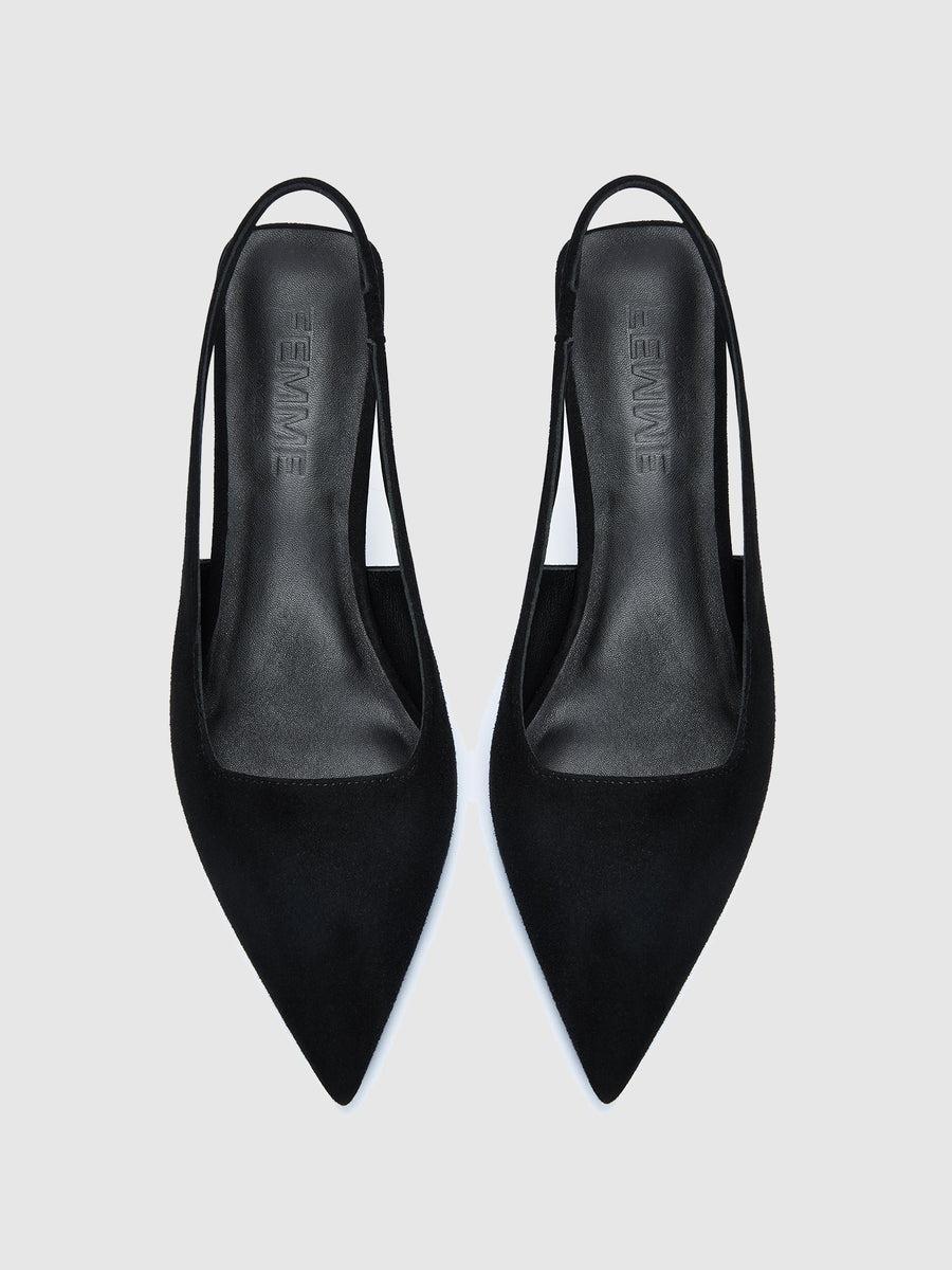 G55 Slingback - Suede Noir Product Image