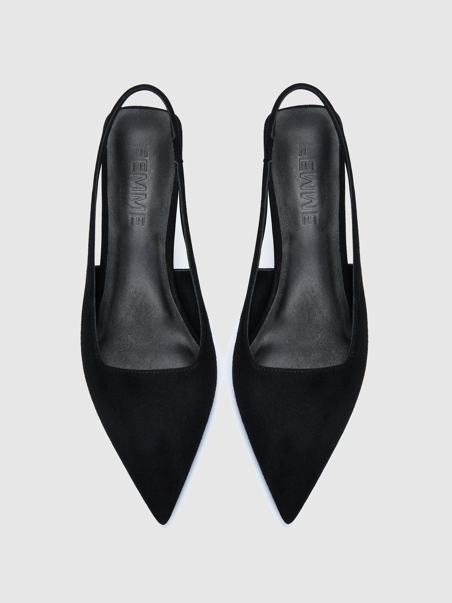G55 Slingback - Suede Noir Product Image