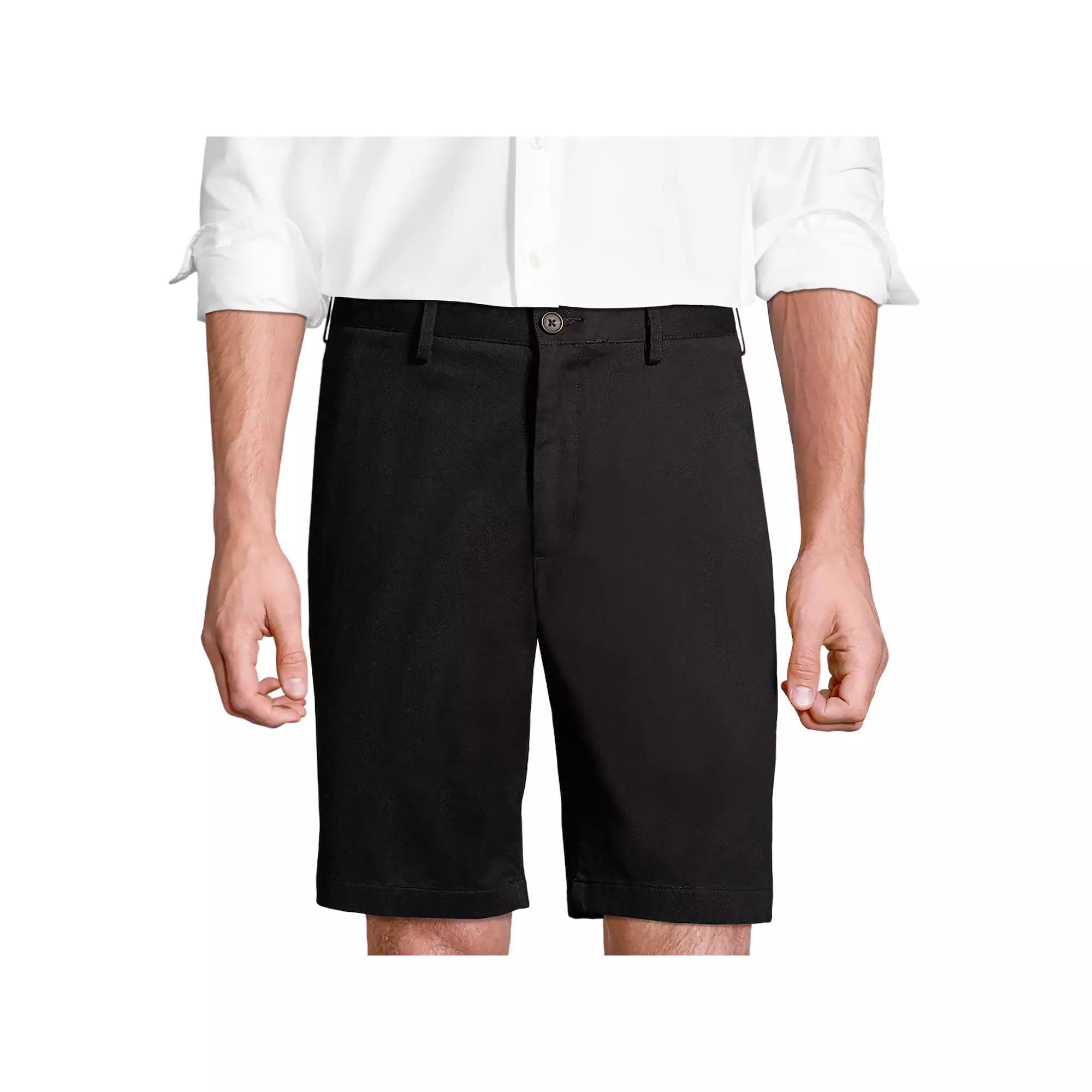 Big & Tall Lands' End Chino Shorts, Men's, Size: 46, Black Product Image