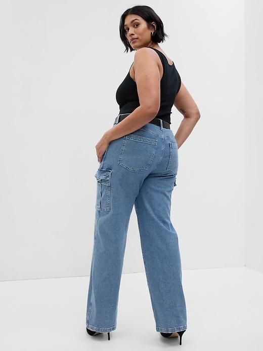 Mid Rise Double Cargo '90s Loose Jeans Product Image