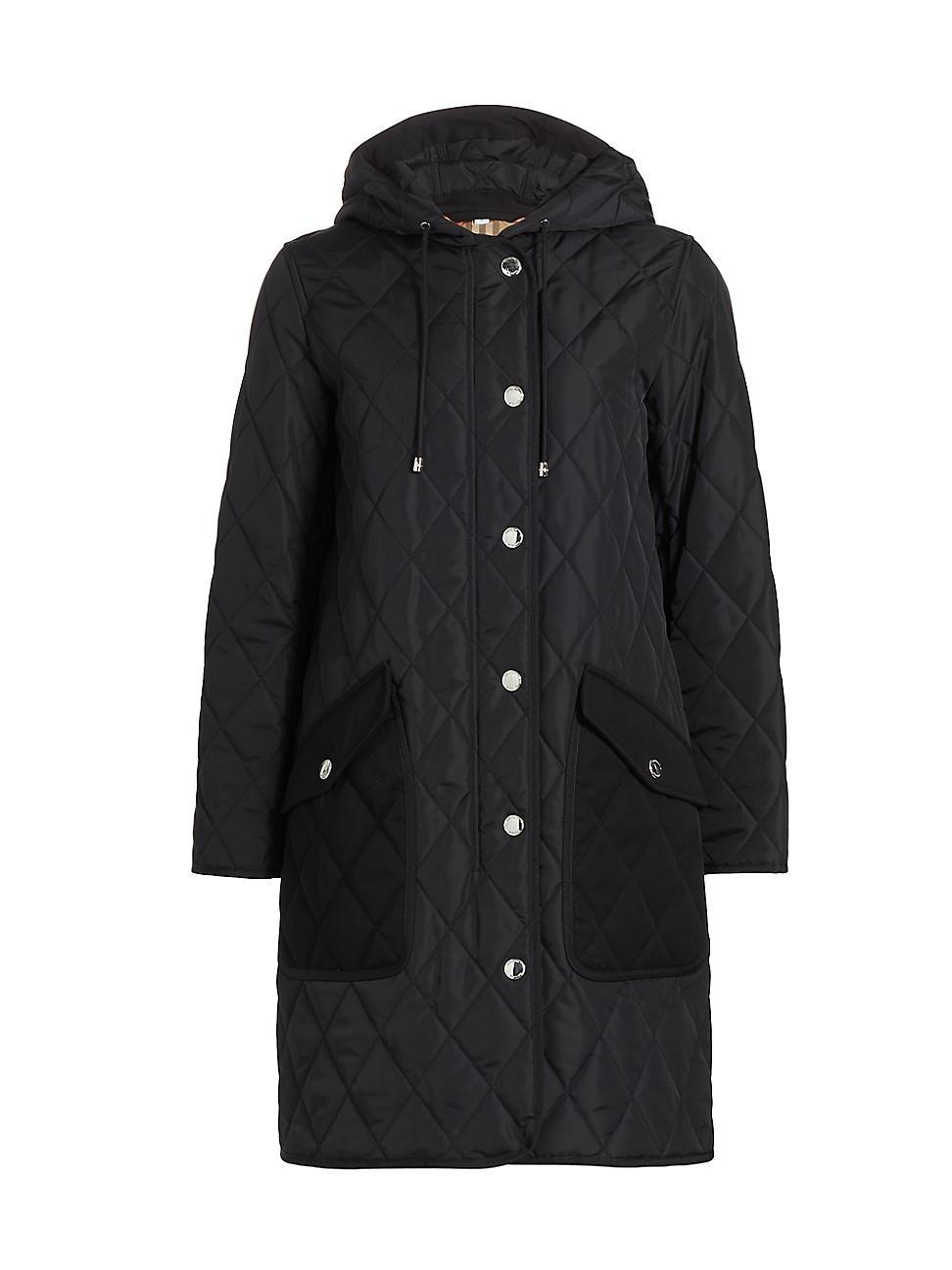 Womens Roxby Quilted Hooded Jacket Product Image