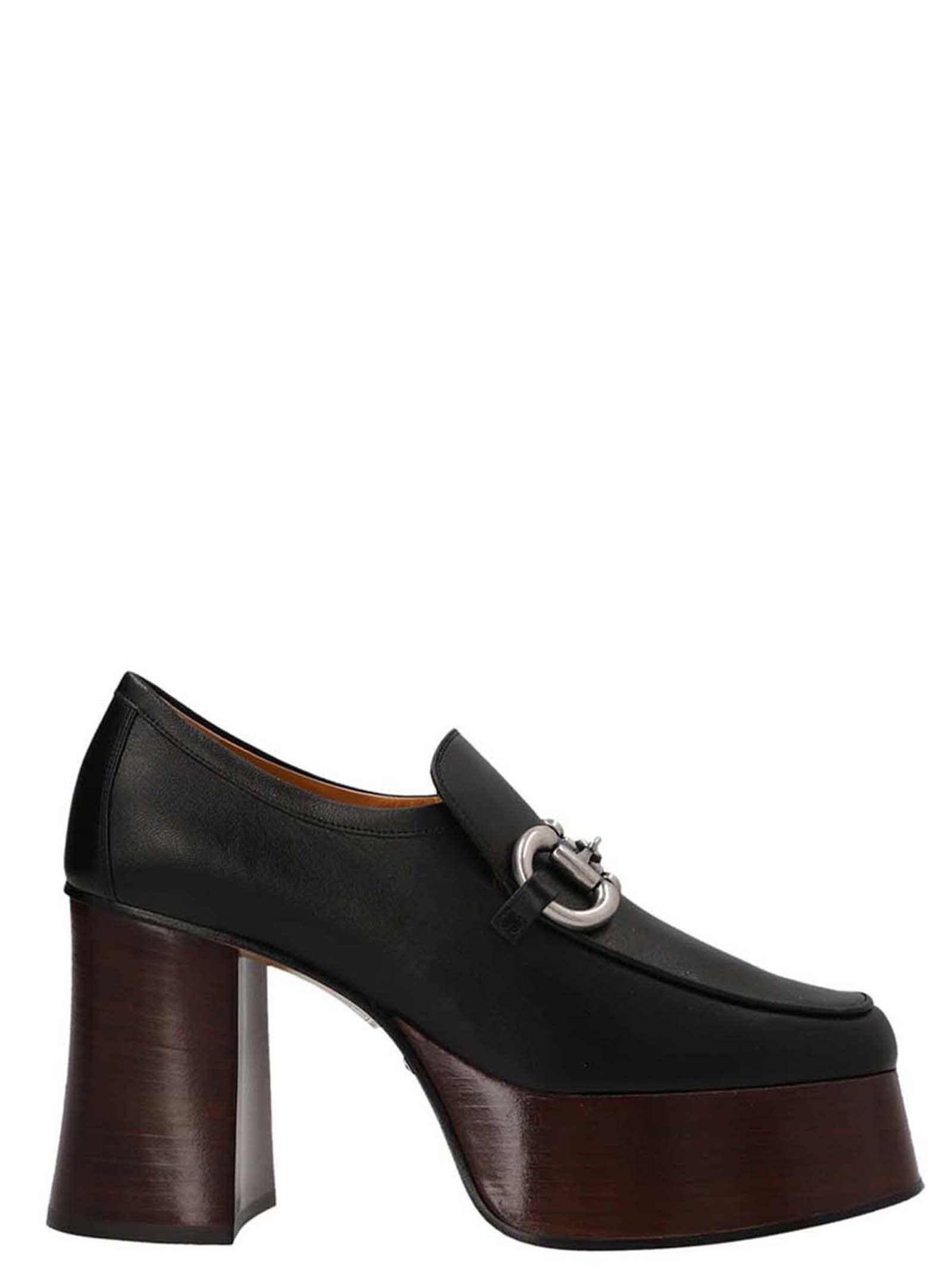 Platform Loafers With Horsebit In Black Product Image