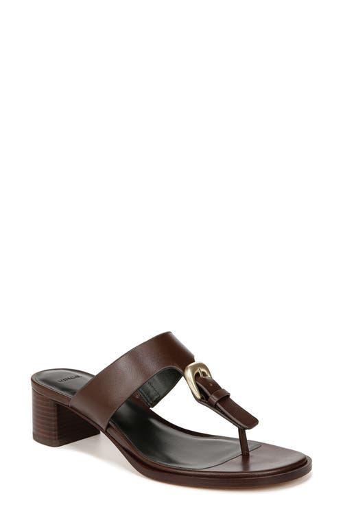 Vince Womens Aubrey Leather Block Heel Sandals Product Image