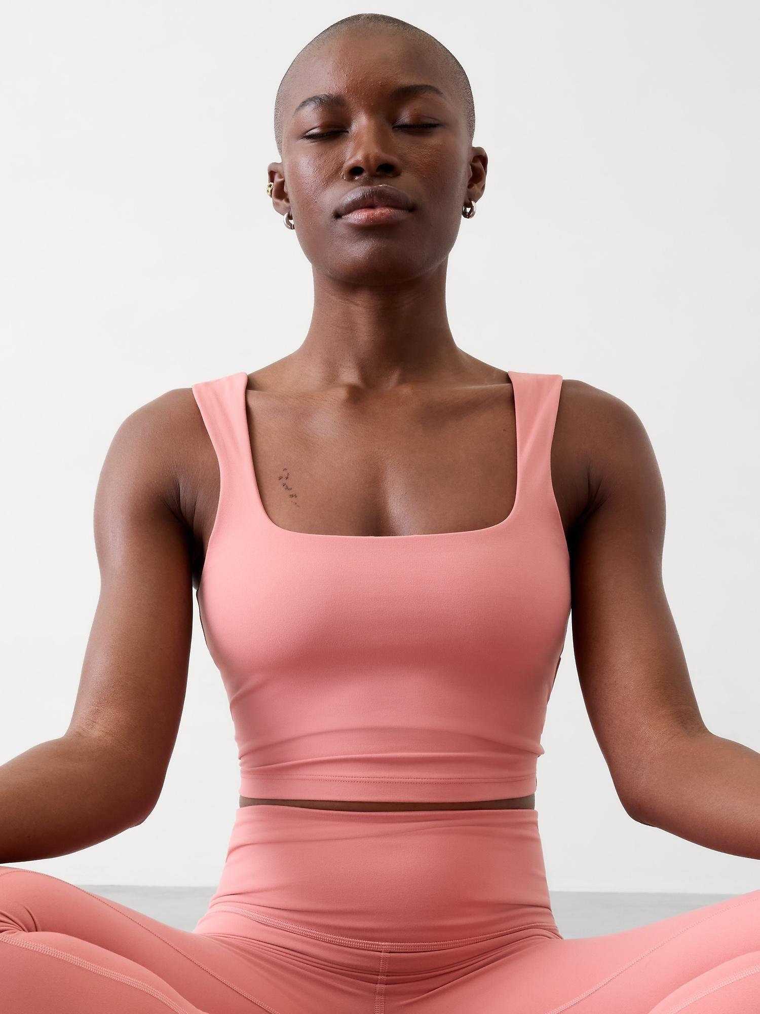 Transcend Square Neck Crop Sports Bra A-C Product Image