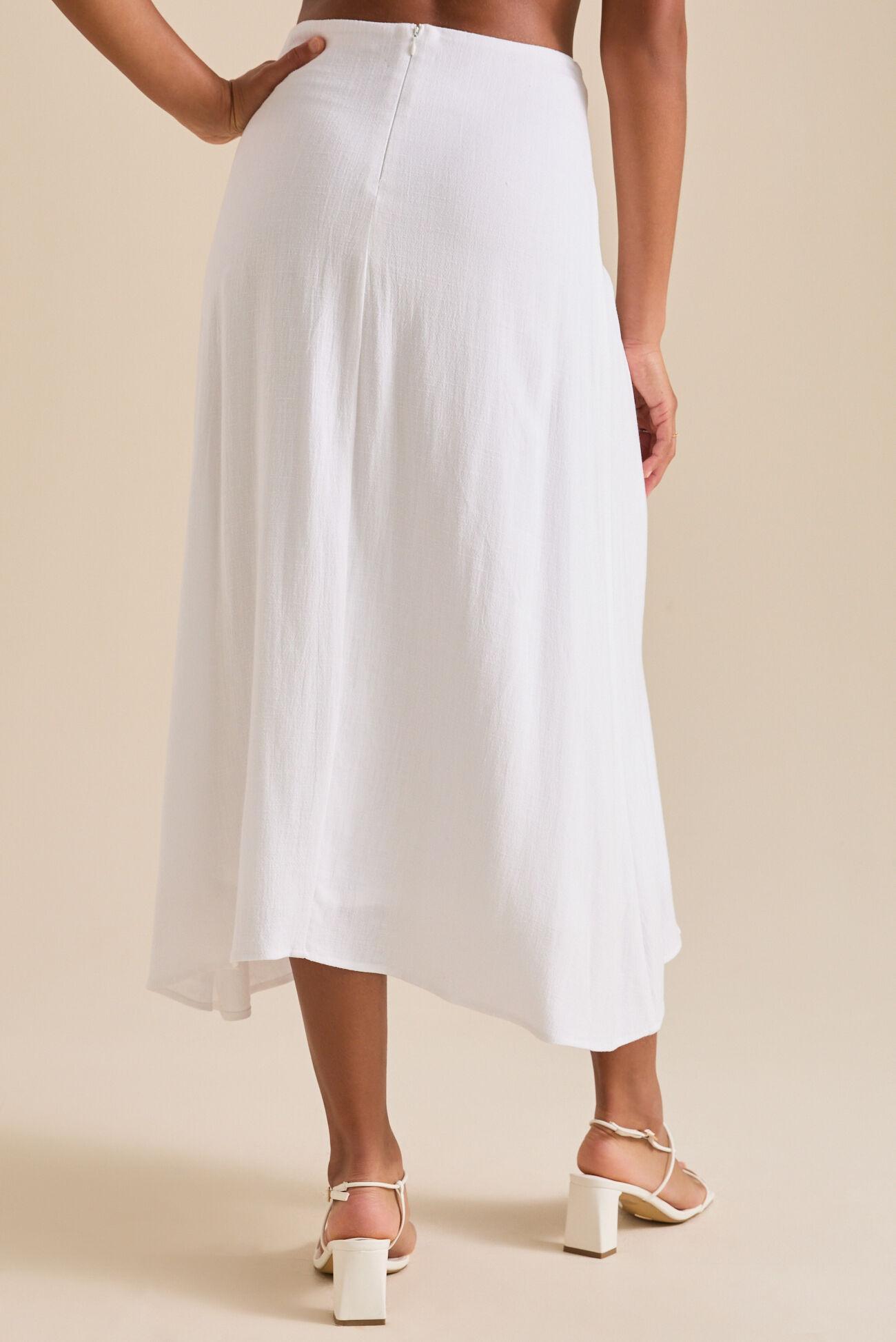 Lorrie Linen Midi Skirt Product Image