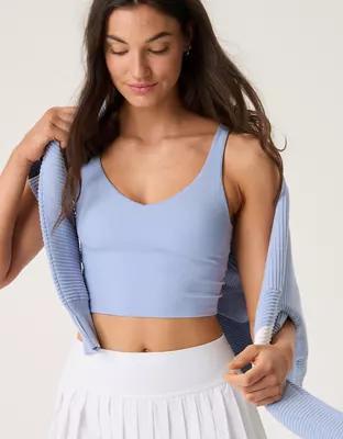 OFFLINE By Aerie Real Me Low Key Longline Sports Bra Product Image