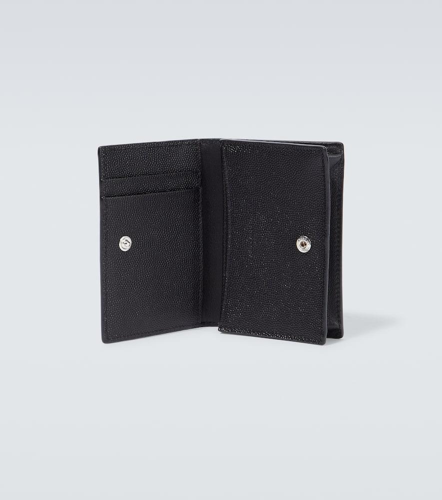 SAINT LAURENT Paris Leather Card Case In Black Product Image