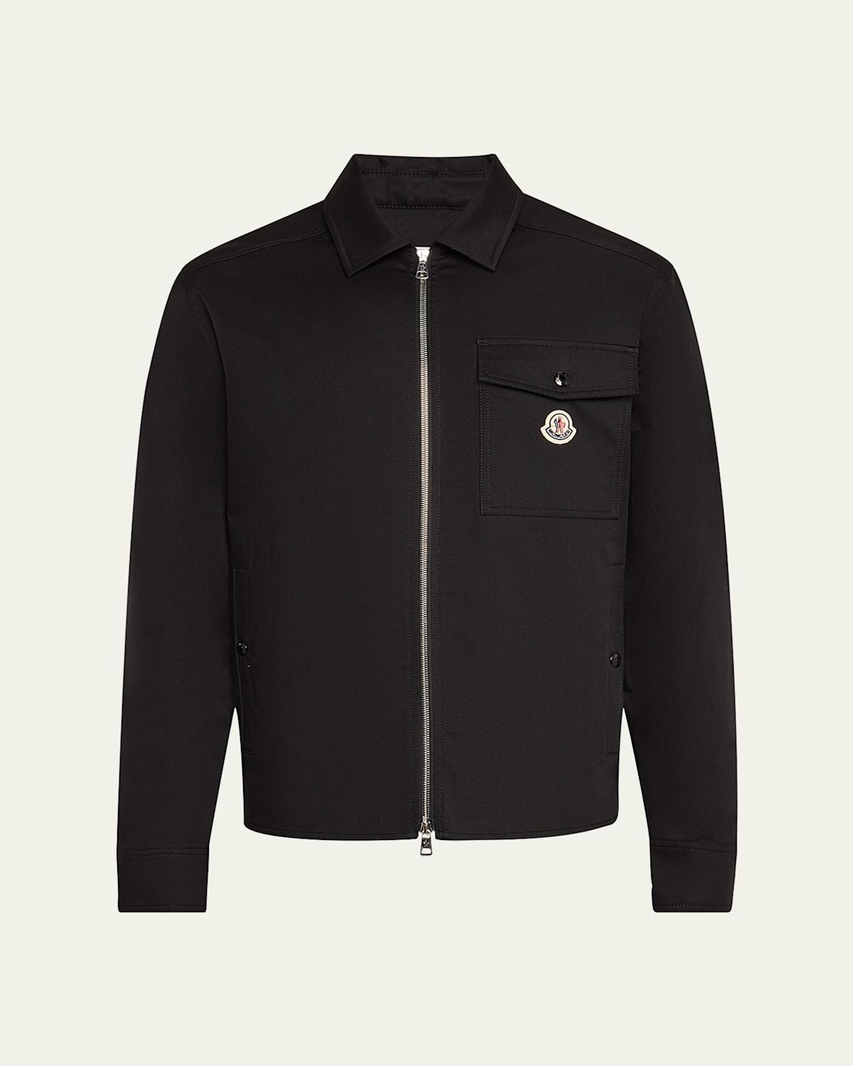 Mens Full-Zip Twill Overshirt Product Image