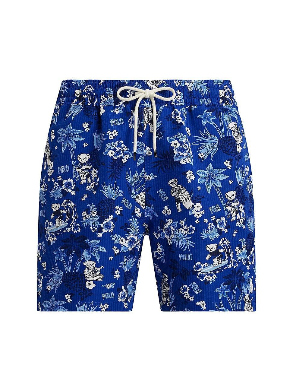 Mens Traveler Polo Bear Swim Trunks Product Image