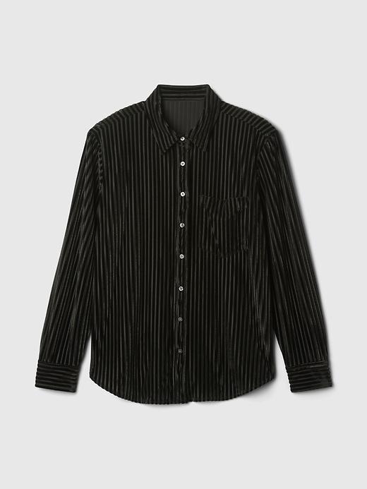 Velvet Relaxed Shirt Product Image