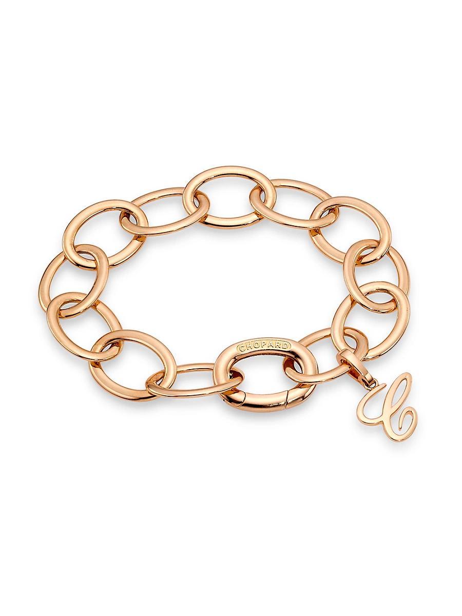 Womens Les Chaines 18K Rose Gold Oval-Link Chain Bracelet Product Image