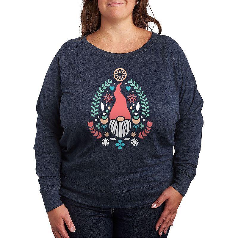 Disney's Mickey Mouse Plus Size Boo French Terry Long Sleeve Tee, Women's, Size: 4XL, Heather Grey Product Image