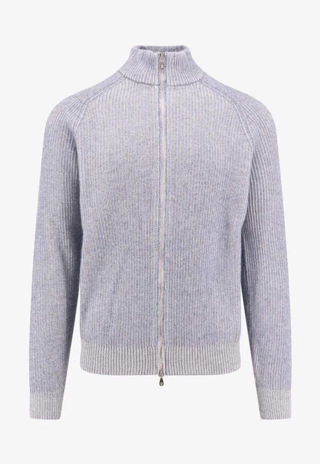 BRUNELLO CUCINELLI Zip In Blue Product Image