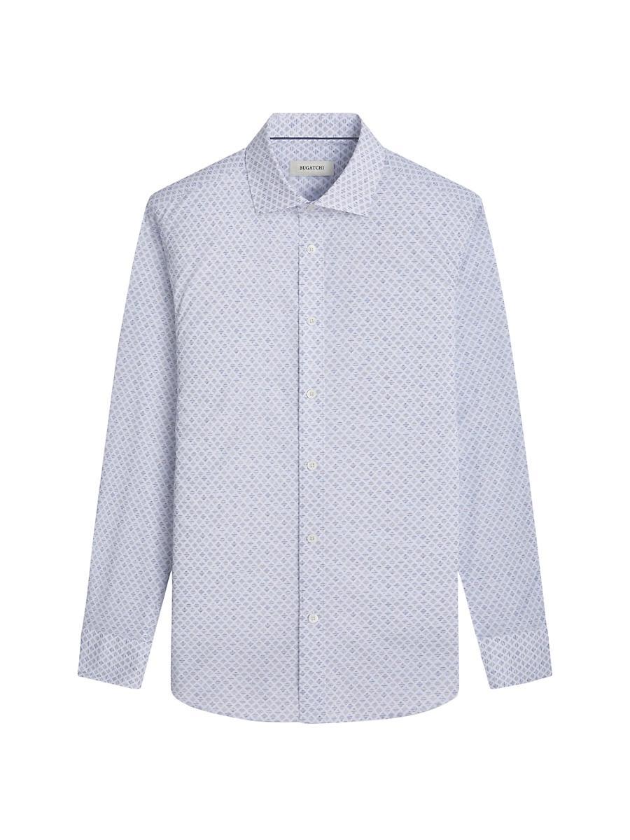 Mens Axel Micro-Geometric Sport Shirt Product Image