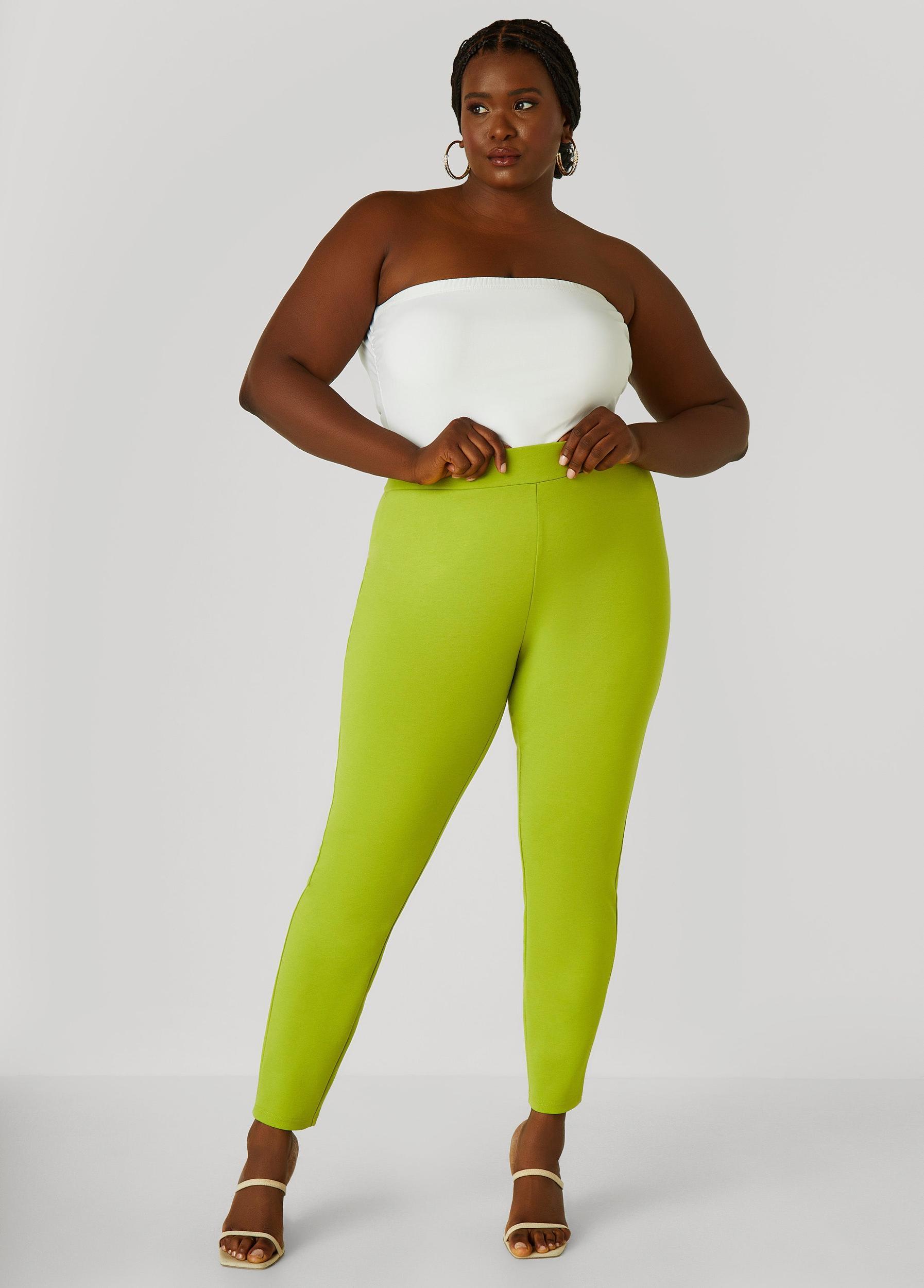 Ponte High Waist Pull On Leggings Product Image