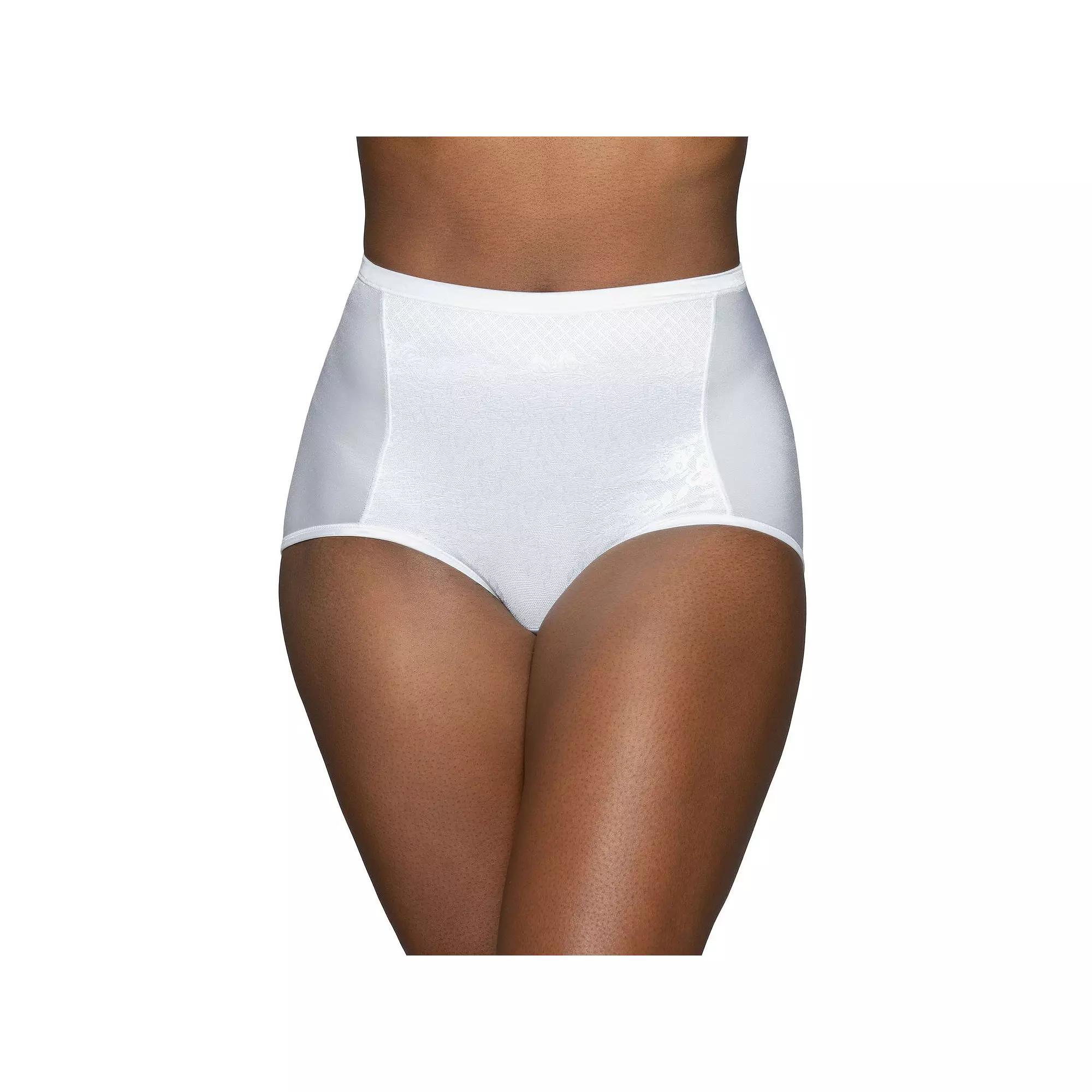 Women's Vanity Fair Lingerie® Smoothing Comfort Lace Brief Panty 13262, Size: 8, Star White Product Image