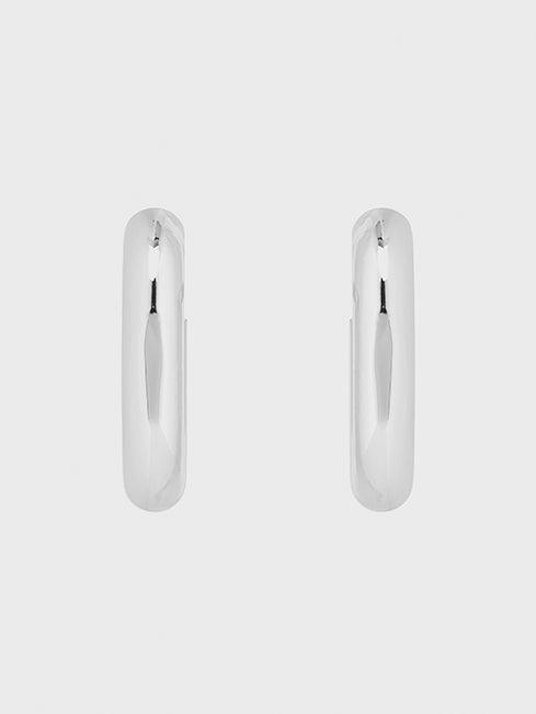 Silver XL Link Earrings Product Image