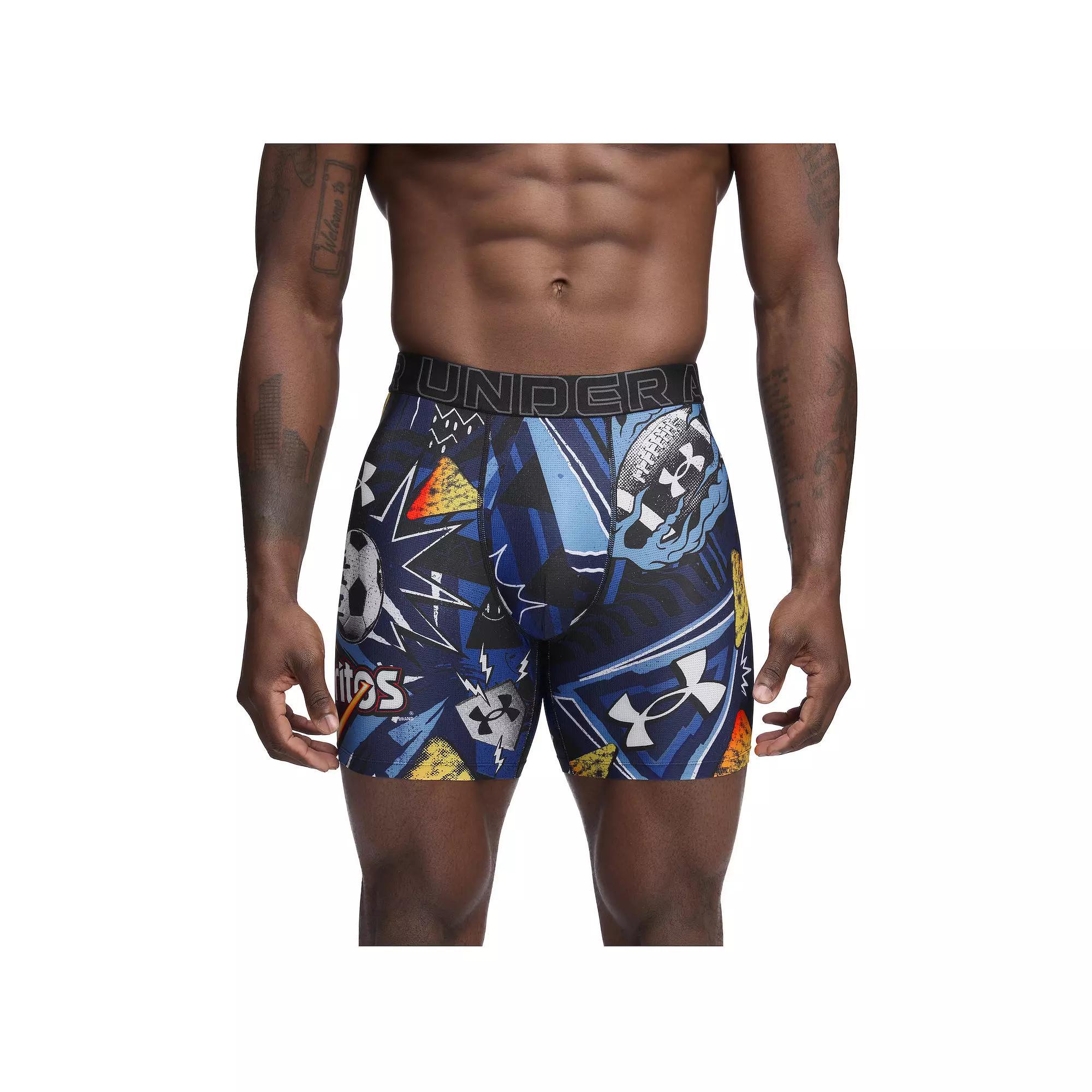 Men's Under Armour 6-in. Performance Tech Mesh Collab Boxer Brief,  Product Image