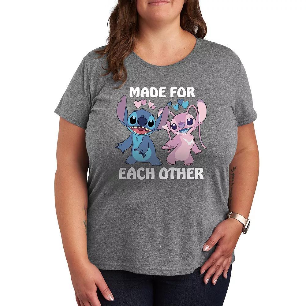 Disney's Lilo & Stitch Plus Made For Each Other Graphic Tee, Women's,  Product Image