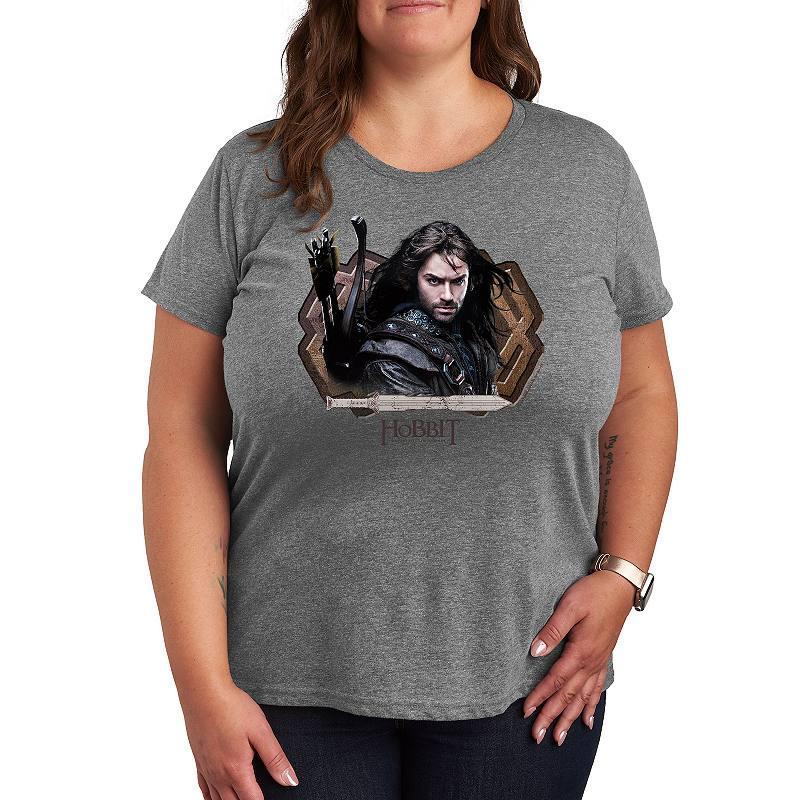 Plus The Hobbit Kili The Hobbit Graphic Tee, Women's, Size: 3XL, Beige Product Image