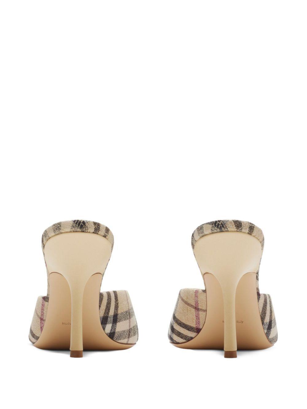 90mm check-pattern sandals Product Image