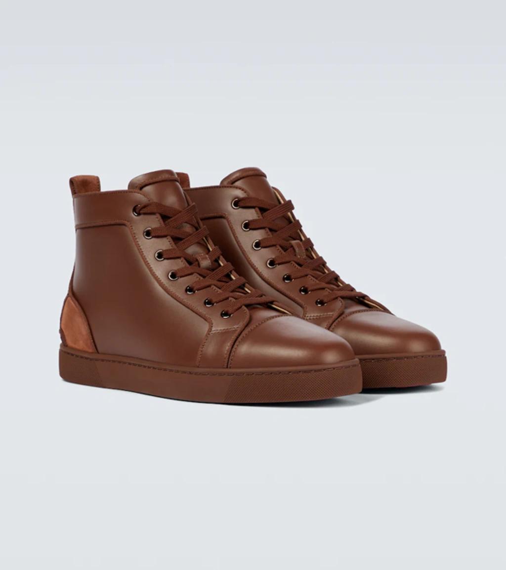 CHRISTIAN LOUBOUTIN Fun Louis Sneakers In Brown Product Image