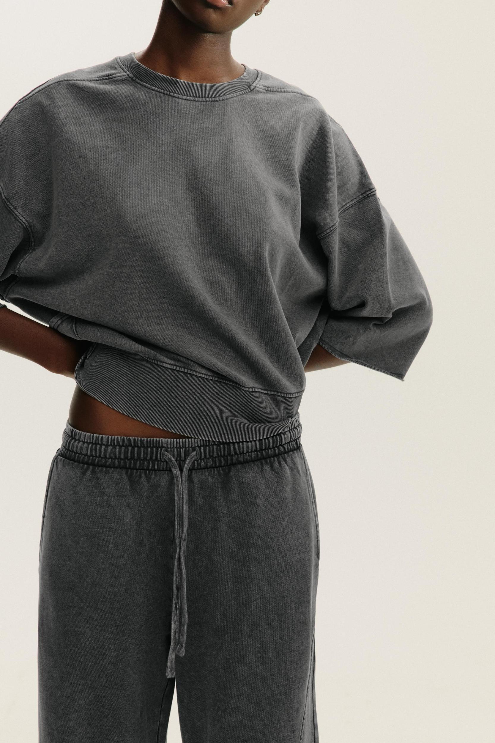 WASHED EFFECT PANTS Product Image