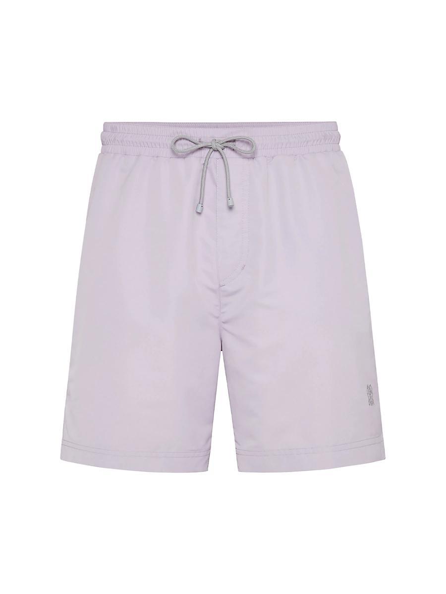 Mens Solid Swim Trunks Product Image