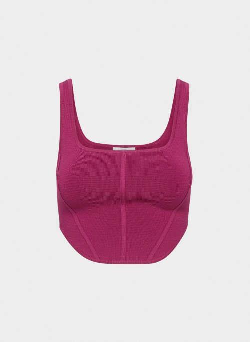 sculpt knit bustier tank Product Image