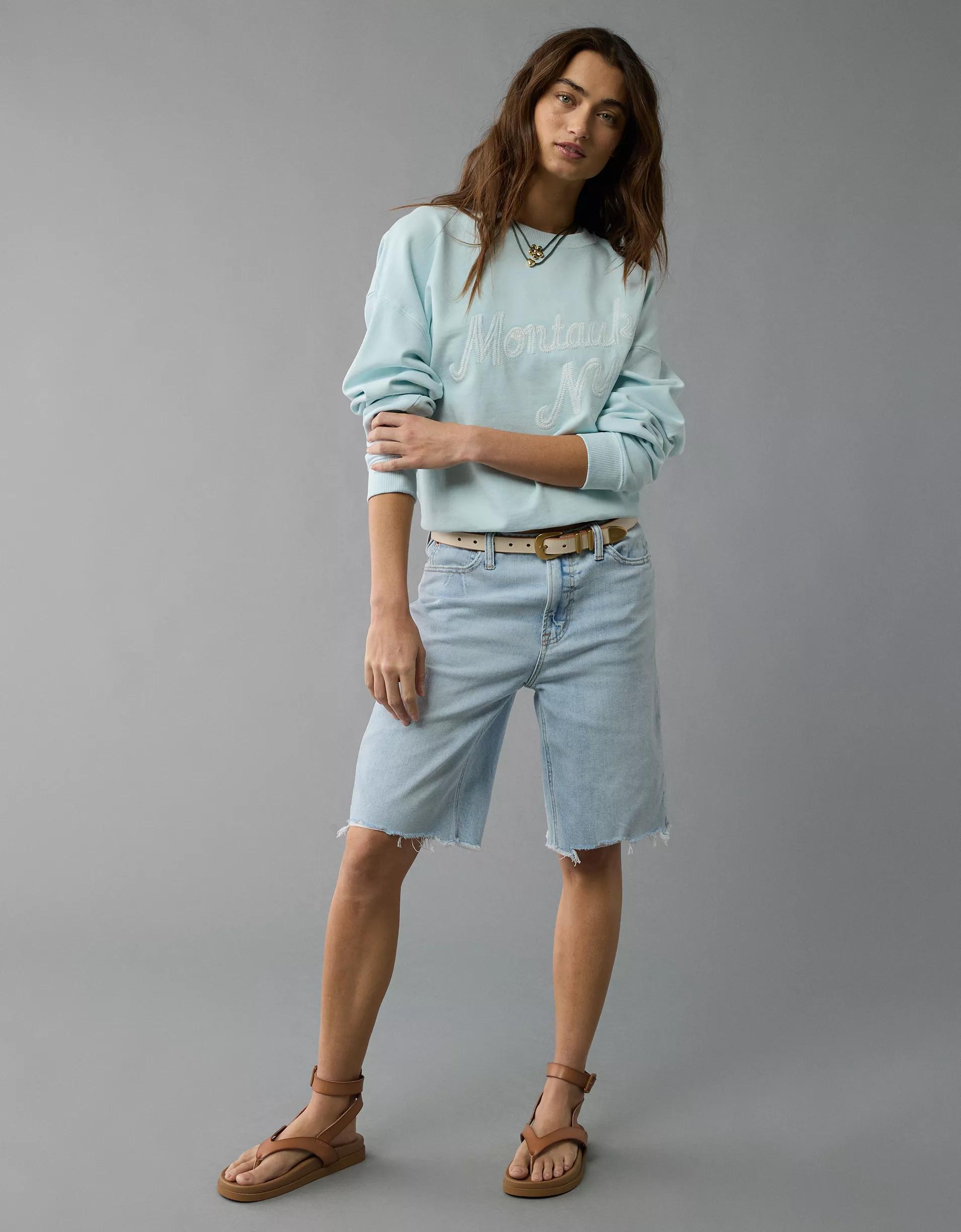 AE Relaxed Fit Destination Graphic Sweatshirt Product Image