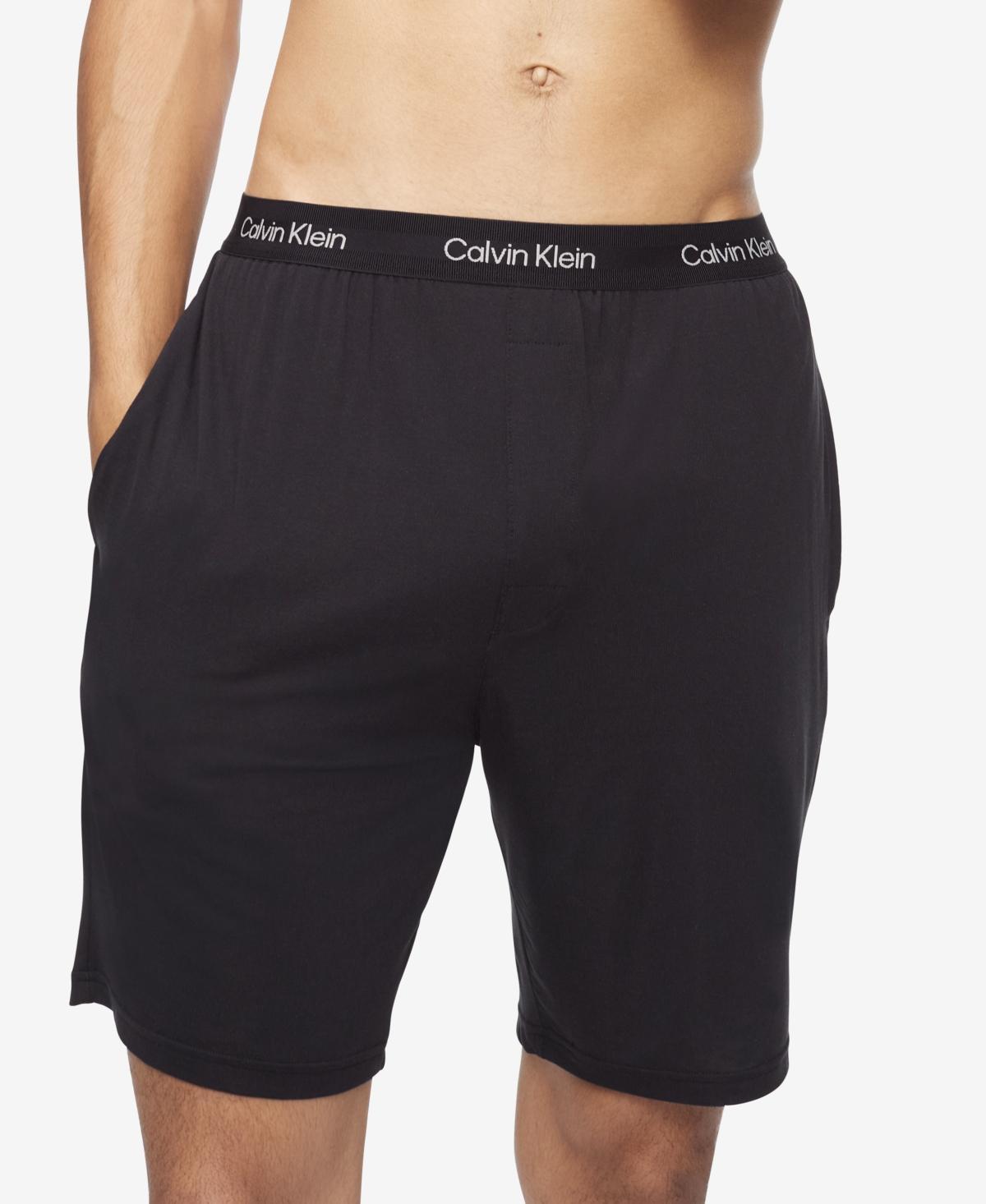 Calvin Klein Mens Ultra-Soft Modern Lounge Sleep Shorts - Black - S Product Image