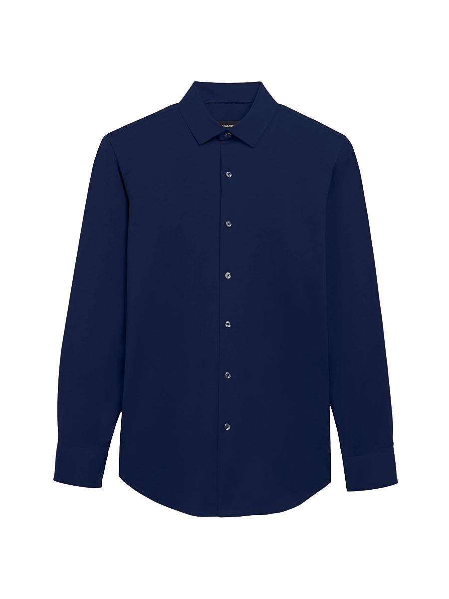 Mens OoohCotton Marbled Long-Sleeve Comfort Stretch Shirt Product Image