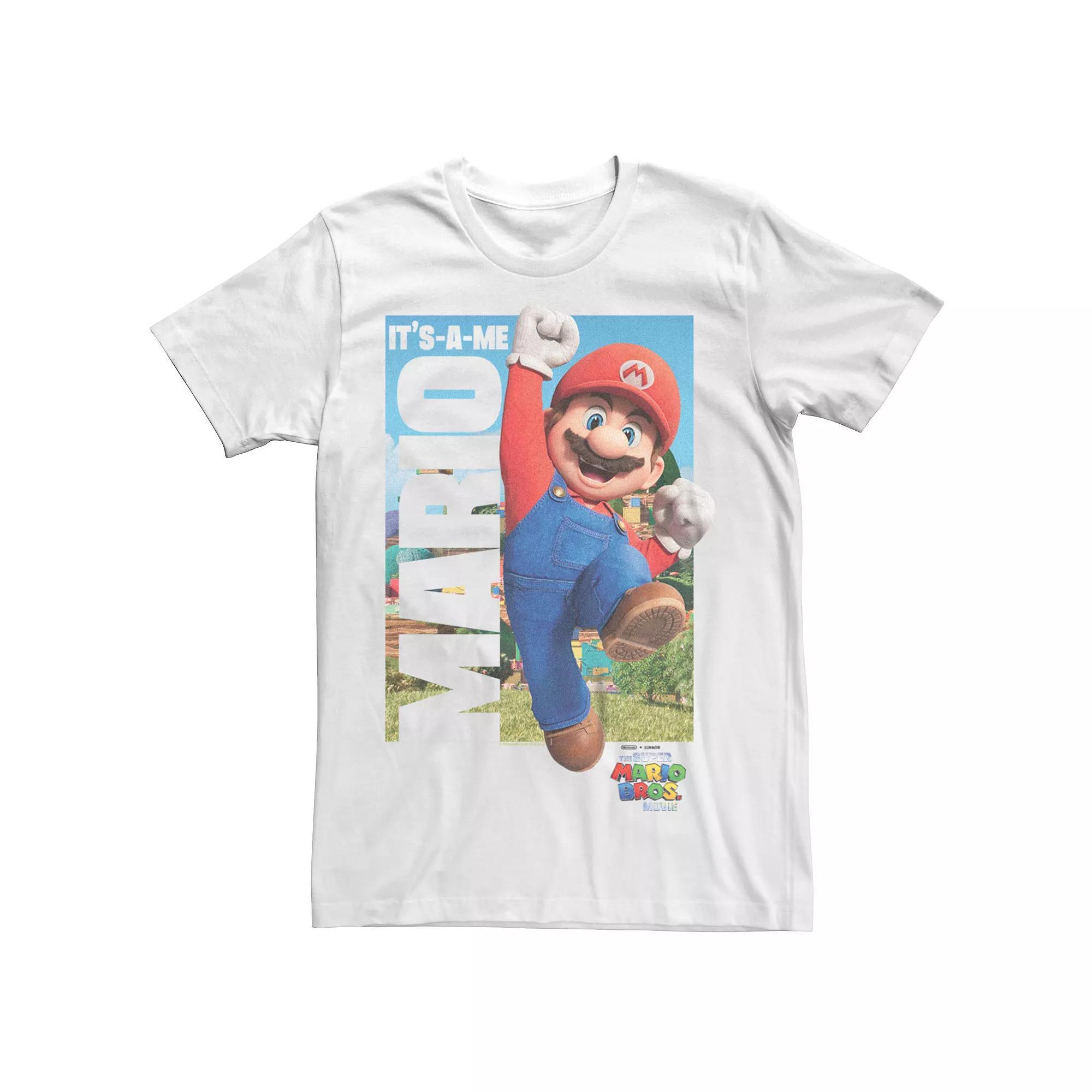 Big & Tall The Super Mario Bros. Movie It's-A-Me Jumpman Graphic Tee, Men's, Size: XXL Tall, White Product Image