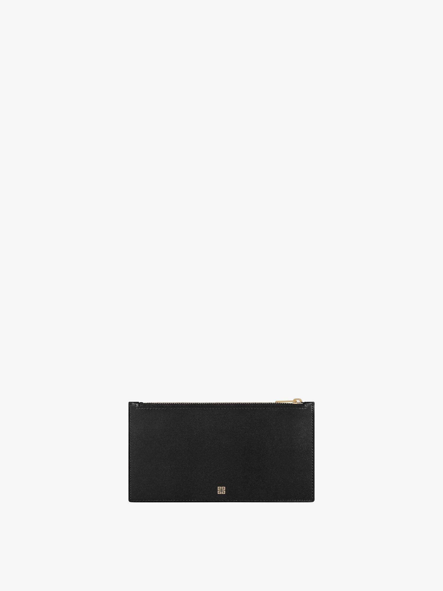 4G flat pouch in leather Product Image