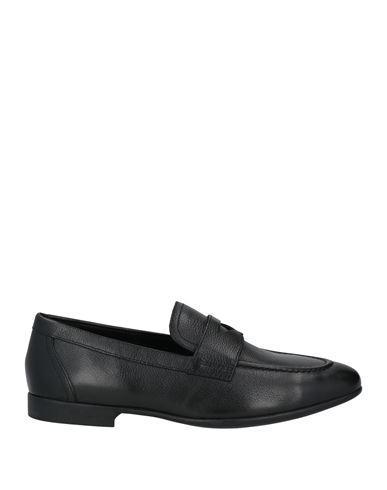 GEOX Man Loafers Black Size 8.5 Leather Product Image