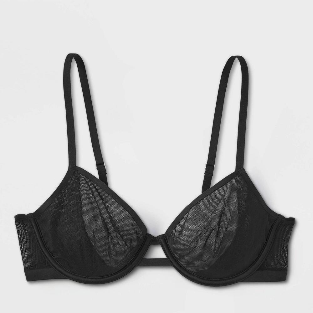 Womens Mesh Unlined Demi Bra - Auden 34DDD Product Image