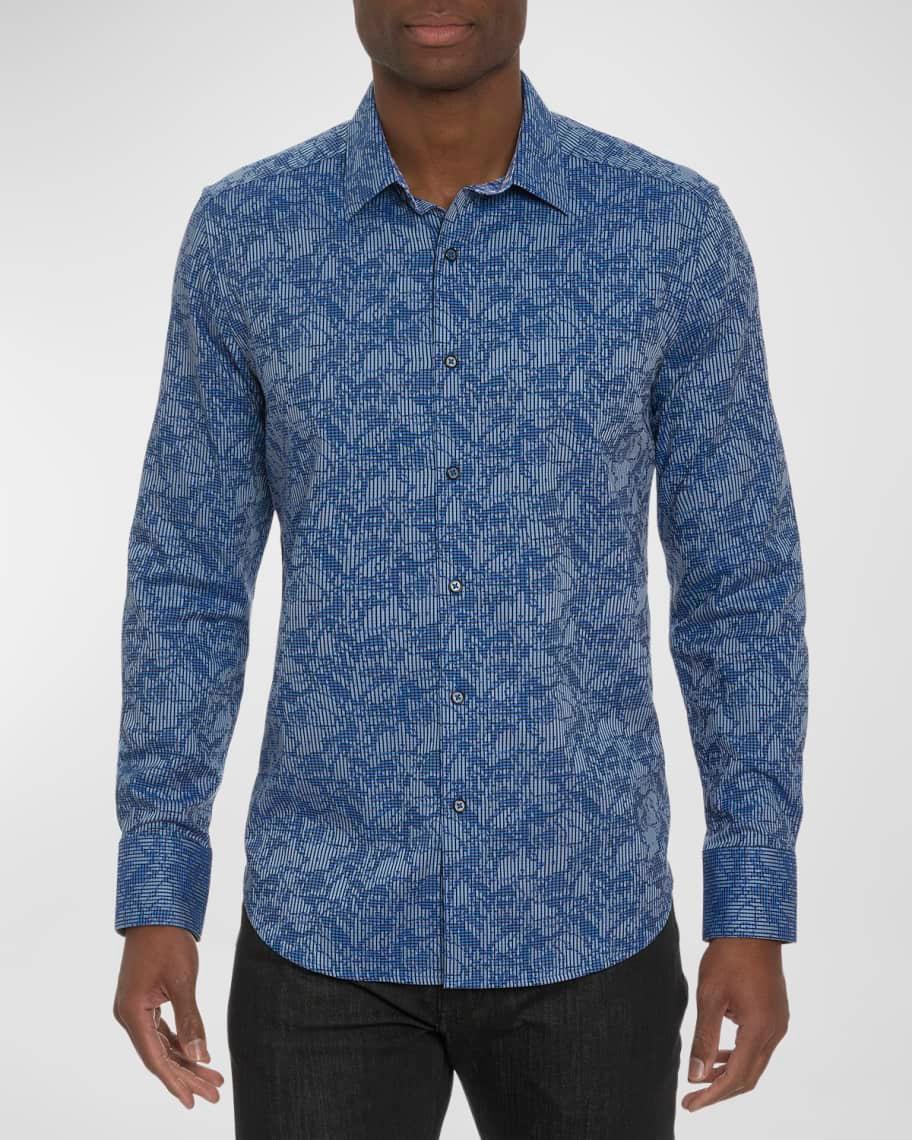 Men's Electric Slide Cotton-Stretch Sport Shirt Product Image