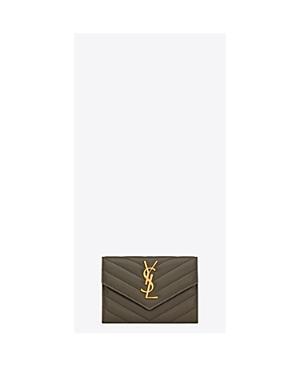 Saint Laurent Cassandre Matelasse Small Envelope Wallet in Lambskin Product Image