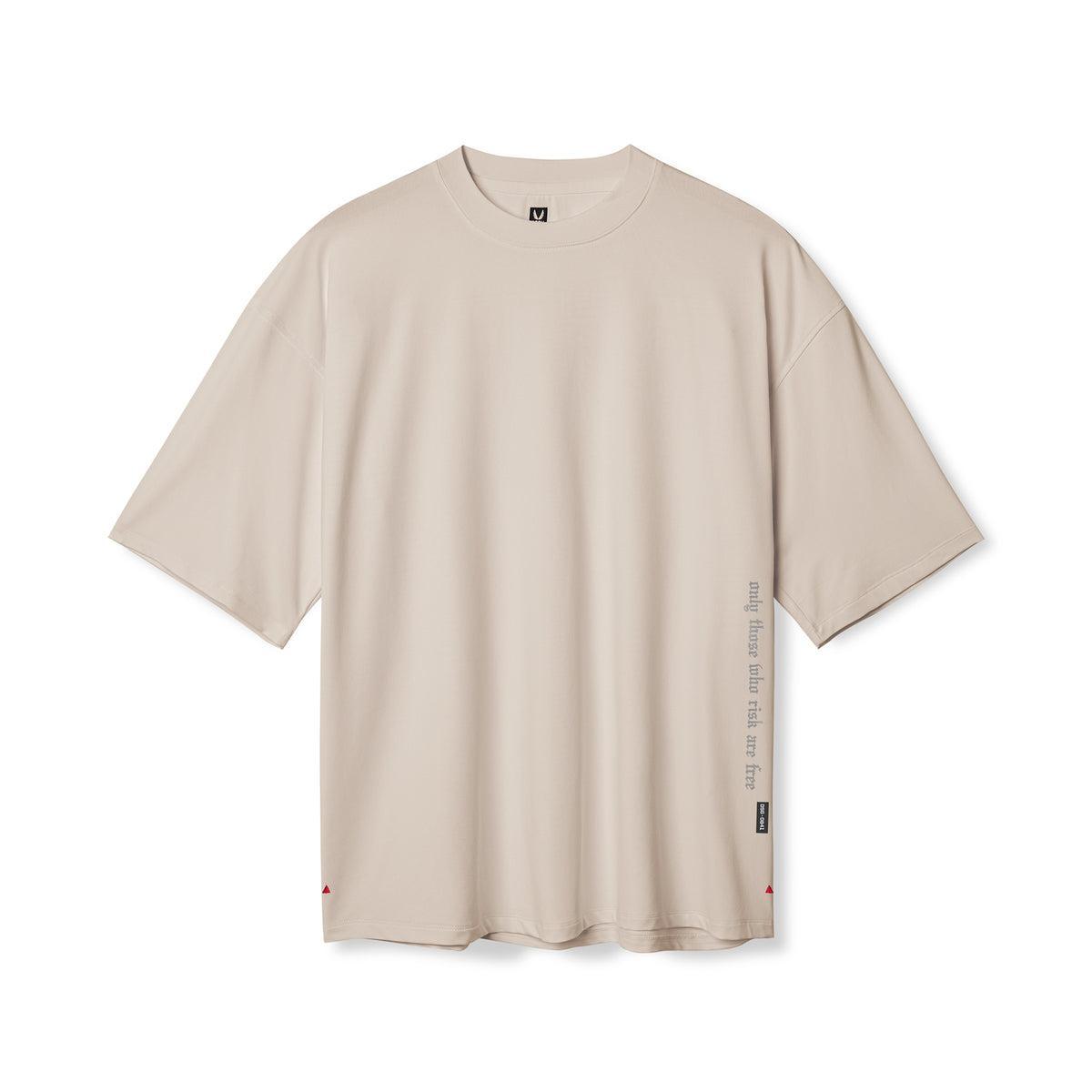 0841. 3D-Lite® 2.0 Lycra® 3/4-Sleeve Oversized Tee - Sand Smoke "OTWR" Product Image