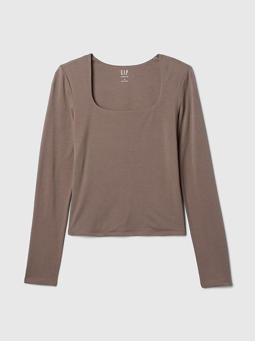 CloseKnit Jersey Square-Neck Top Product Image