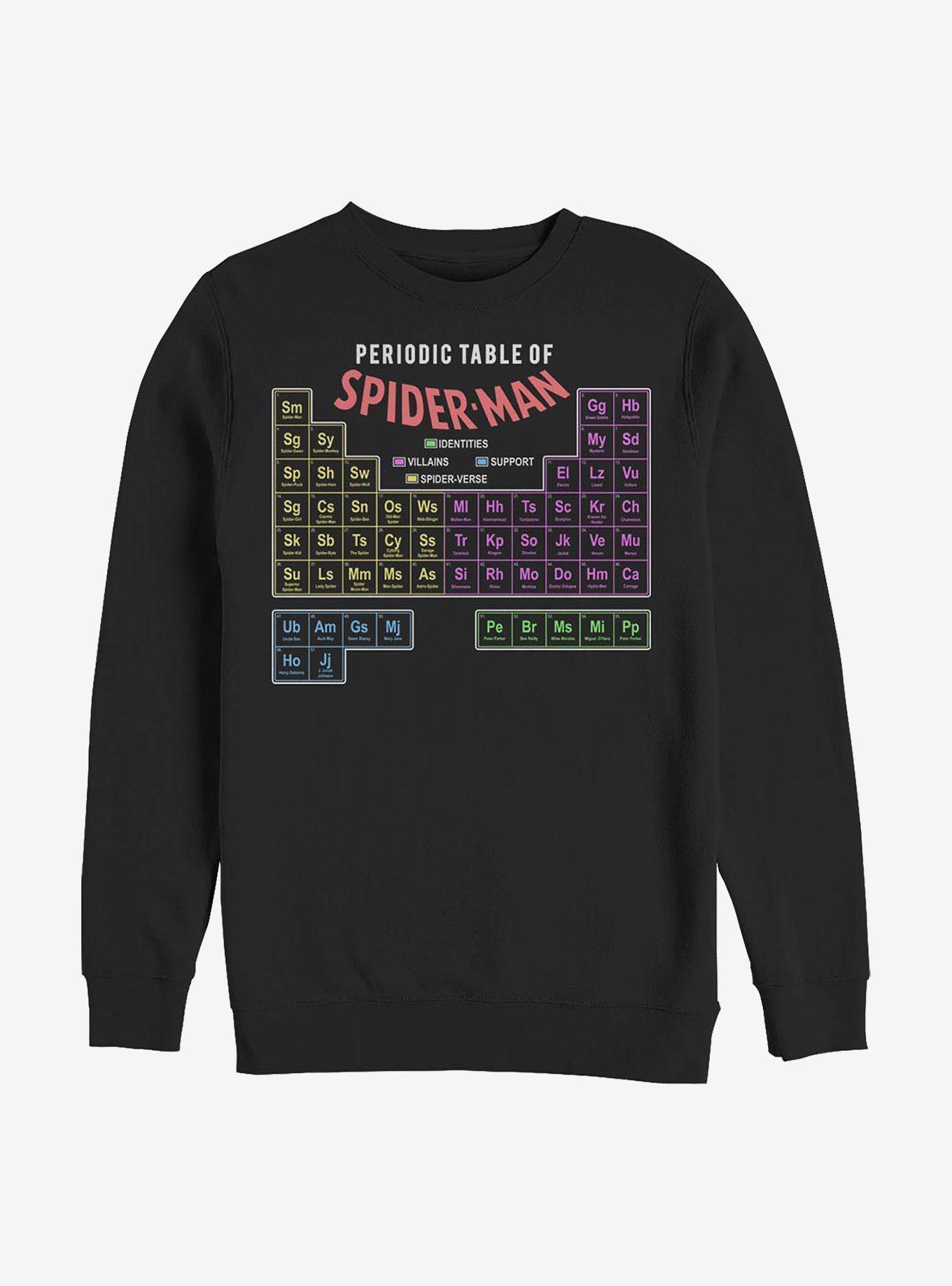 Marvel Spider-Man Periodic Crew Sweatshirt Product Image