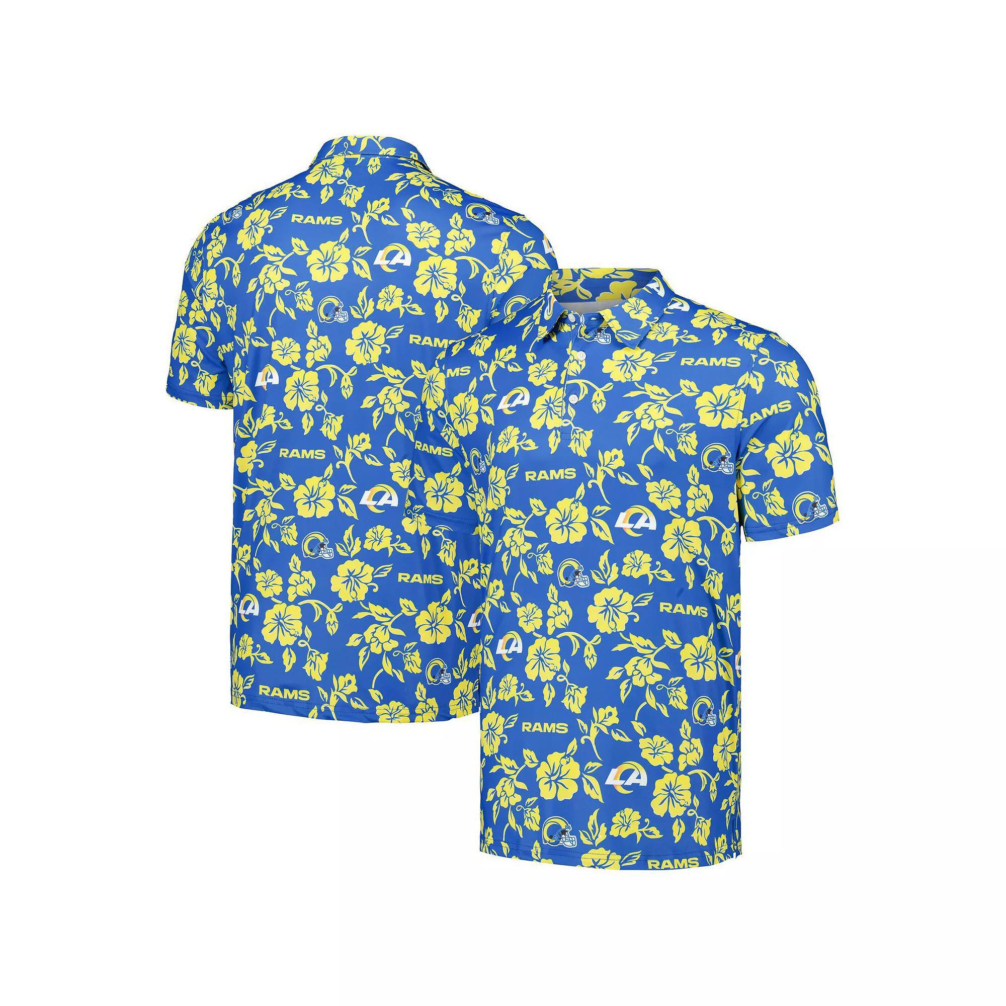 Men's Reyn Spooner Royal Los Angeles Rams Pua Performance Polo, Size: 2XL, Blue Product Image