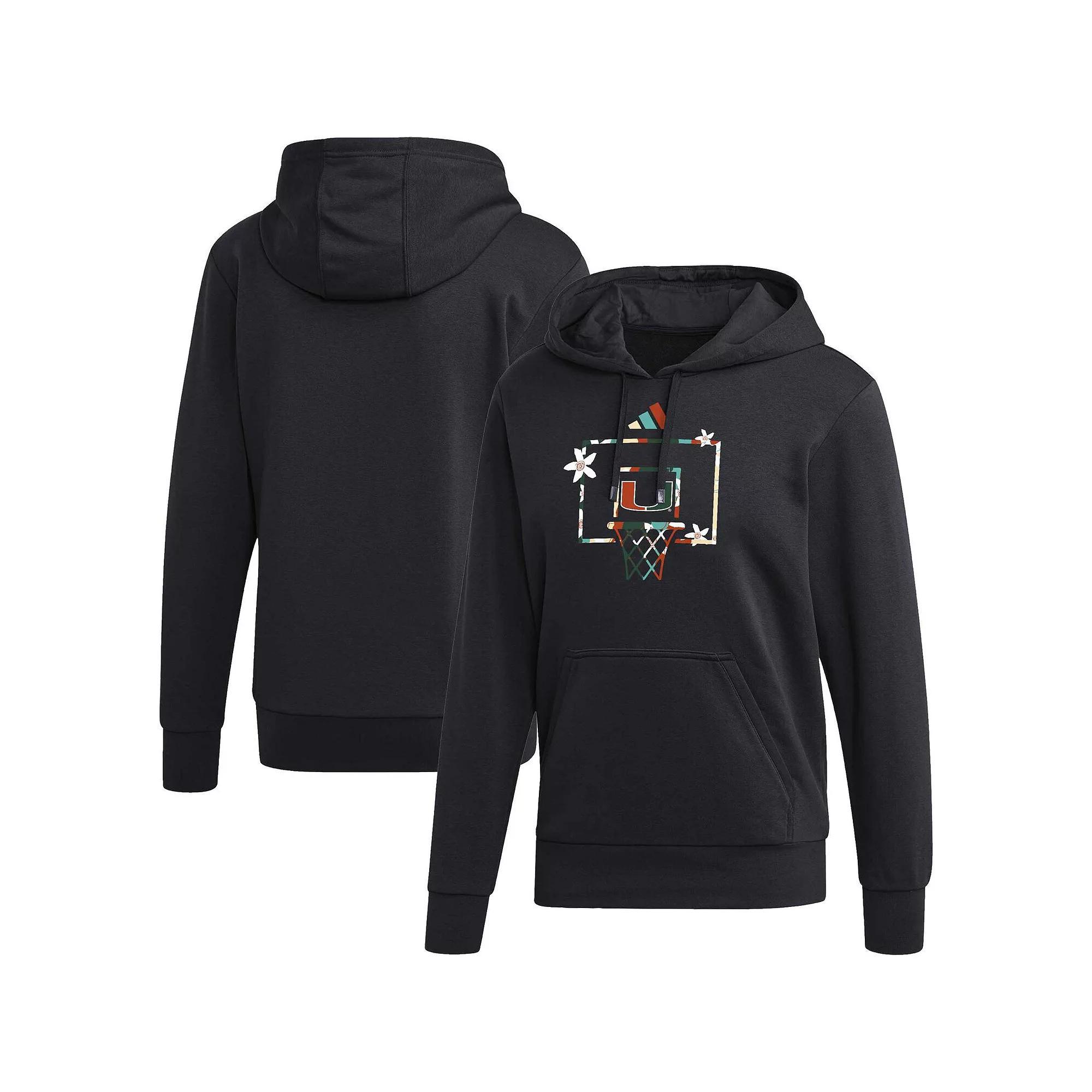 Men's adidas Black Miami Hurricanes Honoring Black Excellence Pullover Hoodie,  Product Image