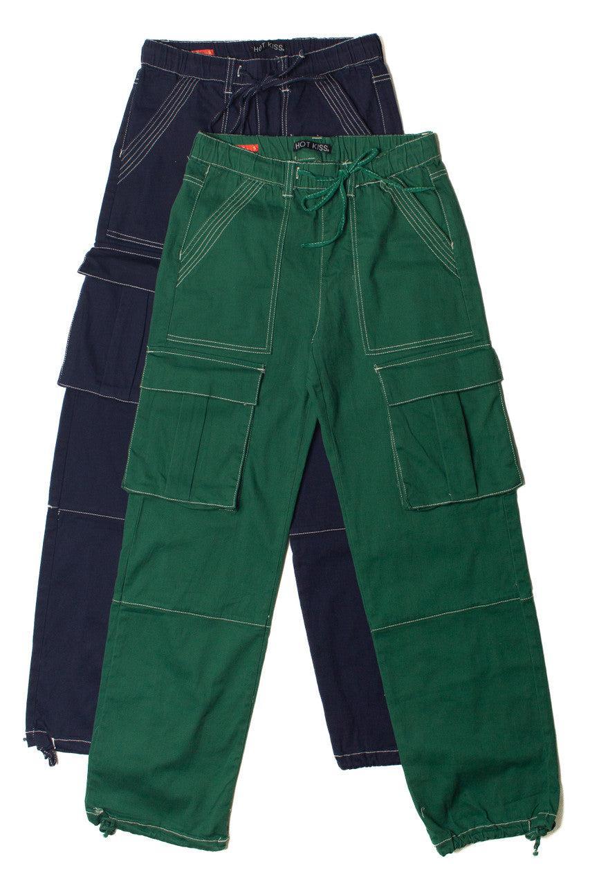 Drawstring Cargo Joggers Product Image