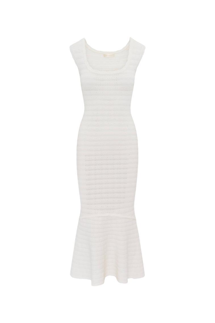 Leigh Pointelle Knit Midi Dress Product Image